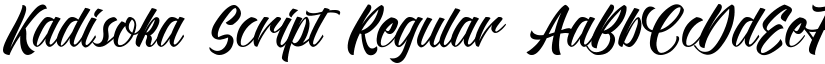 Kadisoka Script font download
