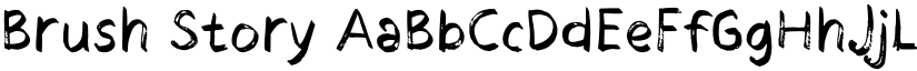 Brush Story font download