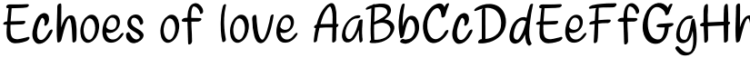 Echoes of love font download