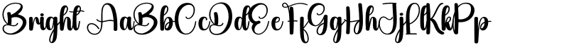 Bright font download