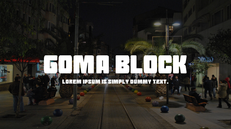 Goma Block Font